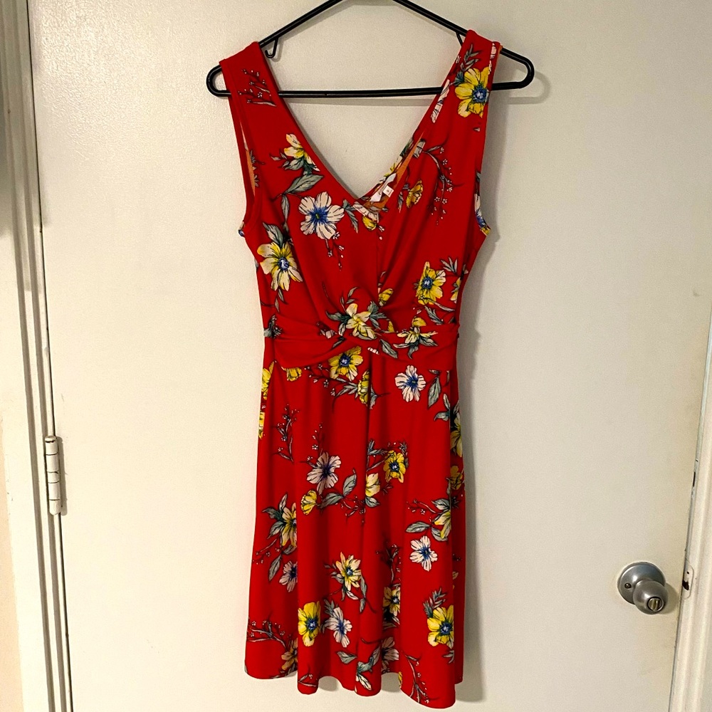 Adorable red floral dress! In great condition; only worn once.